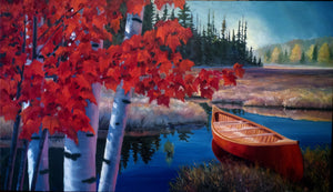 "Canoe on The Antoine Creek" by Clermont Duval