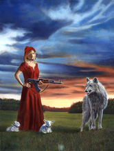 Load image into Gallery viewer, &quot;Red Riding Hood Equal Force&quot; by Costel Duval