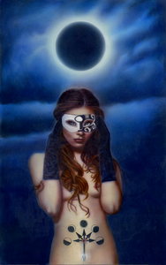 "Under a Dark Moon" by Costel Duval 15" X 24"